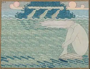 岬角上的少女们（），约瑟夫·阿拉宁，1919–1920