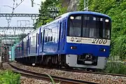 ｢KEIKYU BLUE SKY TRAIN｣色2133編成・（2017年5月27日 / 能見台-金沢文庫）