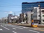 木田四辻站時代的田原町方向月台（2013年5月3日）