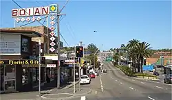 King Georges Road looking south