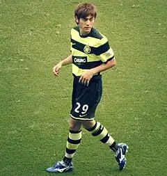 Mizuno with Celtic in August 2009.