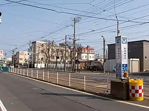 駒場車庫前停留場（攝於2009年5月）