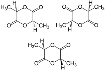 Chemical structures of three isomers