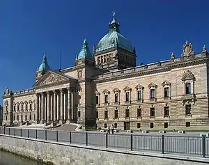 Das Reichsgerichtsgebäude in Leipzig