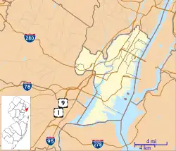 尤宁城在Hudson County, New Jersey的位置