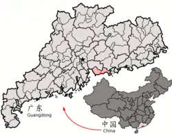 深圳经济特区在中国大陸的地理位置