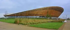 The London 2012 Olympic Velodrome.