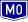 Hungarian M0 motorway shield