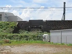 東知立站遺蹟（名古屋本線一方，2012年9月）隨著知立站高架化工程而已經取失