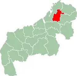 Map of former Mahajanga Province showing the location of Antsohihy district.