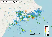 2018年夏威夷地震余震震中分布图