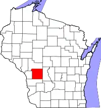 State map highlighting Monroe County