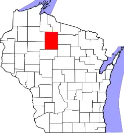 State map highlighting Price County