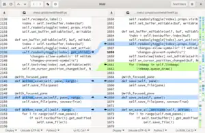 Meld 3.x.y performing a file comparison