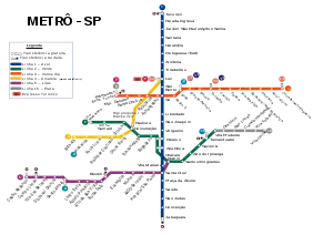 聖保羅地鐵路線圖