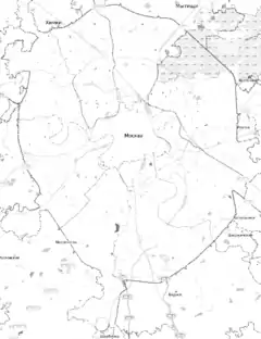 滑翔機在莫斯科環城公路內的位置