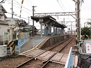 車站月台（站內平交道側攝）