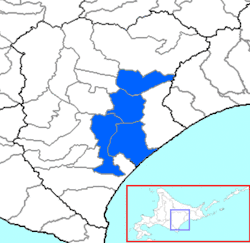 中川郡行政區域圖