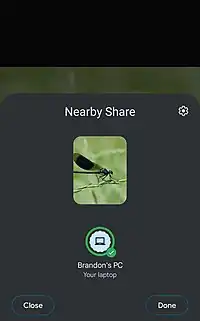 Android上的Nearby Share