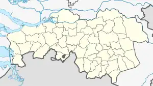 Highlighted position of Vught in the maps of The Netherlands and North Brabant