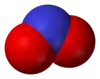 Space-filling model of the nitrite ion