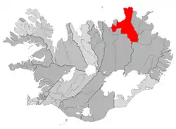 Norðurþing市镇在冰岛的位置