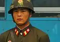 會議室外的朝鮮人民軍衛兵