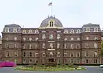 Main Building in 2007, seen from near the entrance to campus