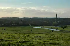 A prospect of Olney, across the Ouse flood plain