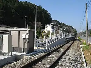 開站時的小村神社前站樣貌（2008年）