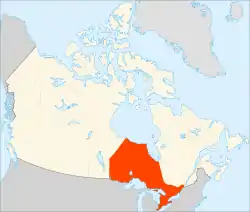 List of National Historic Sites of Canada in Ontario