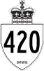 安大略420號省道 shield