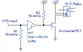 Level converting relay driver