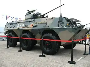 駐港部隊的92B型輪式步兵戰車