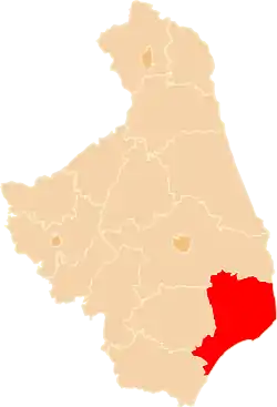 Location within the voivodeship