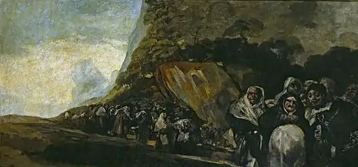 A procession through the mountains