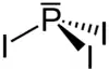 Struktur von Phosphortriiodid