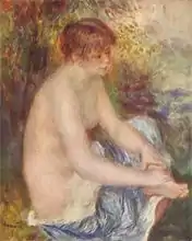 皮埃尔-奥古斯特·雷诺阿, Small Nude in Blue, 1879