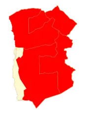 Location in the Tarapacá Region