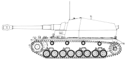 K 18野戰自走炮/驅逐戰車設計。