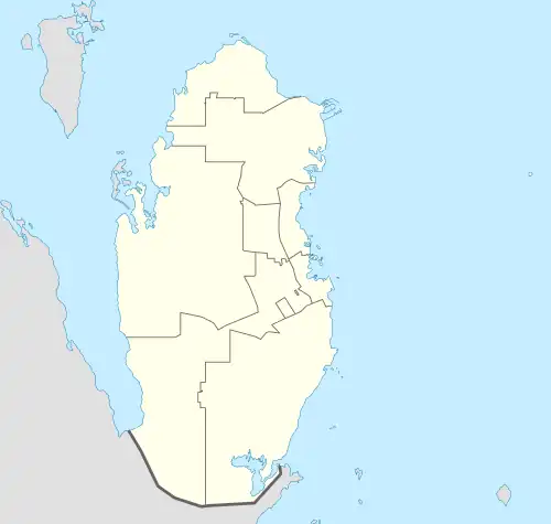 Location of Doha, Qatar