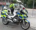 於2011年投入服務的交通部新款大型警察電單車。