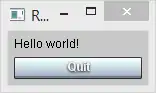 R3-GUI Hello world example