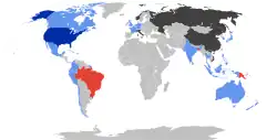 地圖圖例
 
    主辦國
    2022年活動國
    過去的活動国
    過去的觀察國