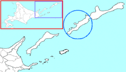 留別村行政區域位置