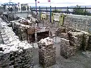 Exterior view of the ruins of the Saint-Louis forts and châteaux