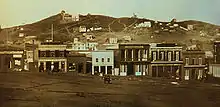 An old image of Portsmouth Square from 1851.