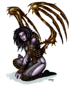 Kerrigan in a concept art.