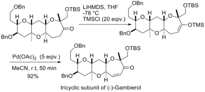 (-)-Gambierole片段的合成