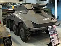 英国博文顿坦克博物馆中的一辆Sd.Kfz. 234/3